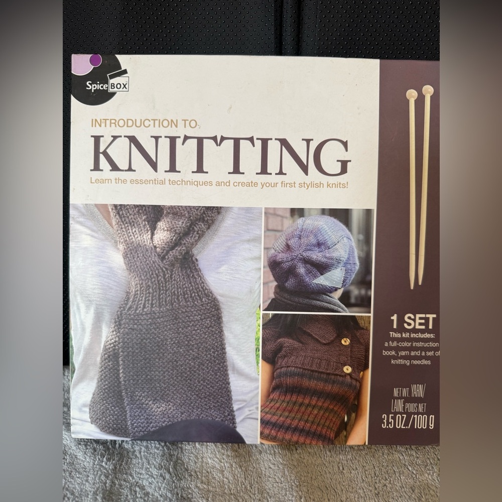Spice Box, Introduction to Knitting Kit, Craft Project, For Beginners. - Picture 12 of 13